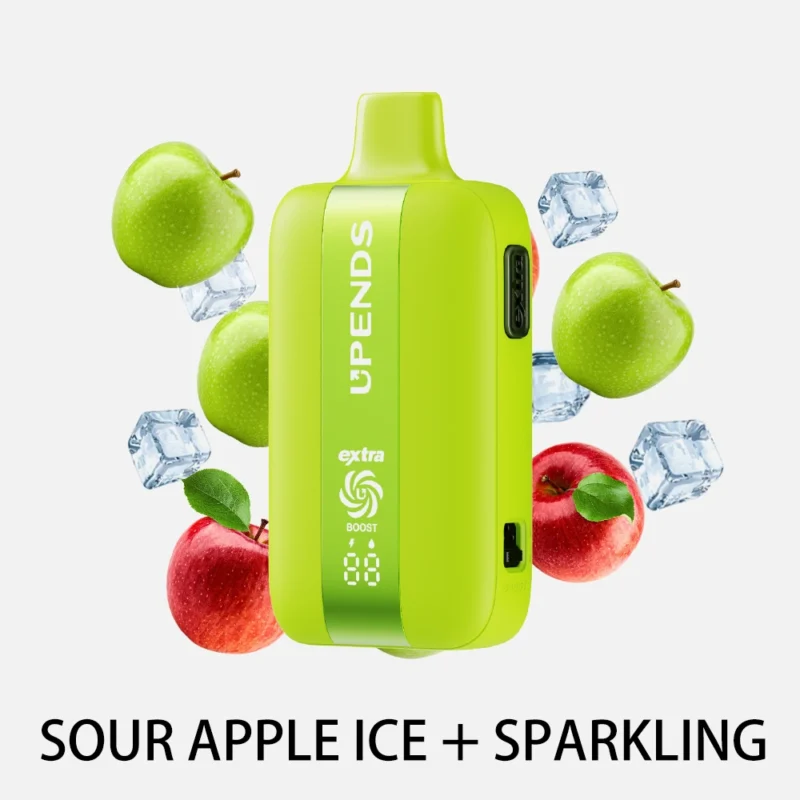 UPENDS UP7 – 35 000 zaciągnięć – podwójny smak - Sour Apple Ice + Sparkling
