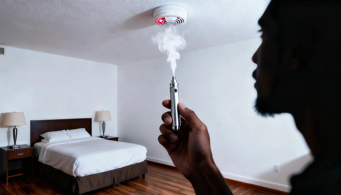 Czy hotele mogą wykryć, że używasz e-papierosa