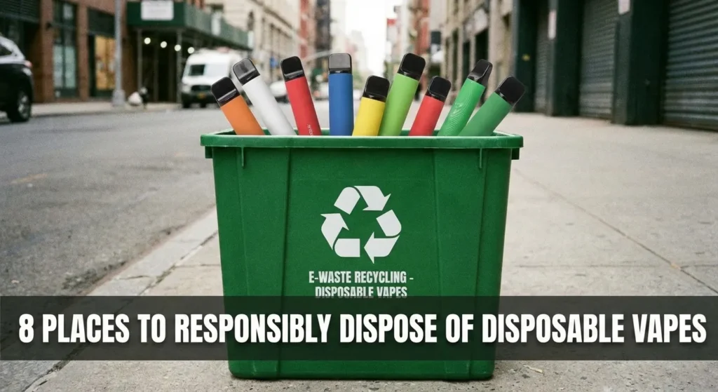 8 miejsc, w których możesz odpowiedzialnie zutylizować jednorazowe e-papierosy