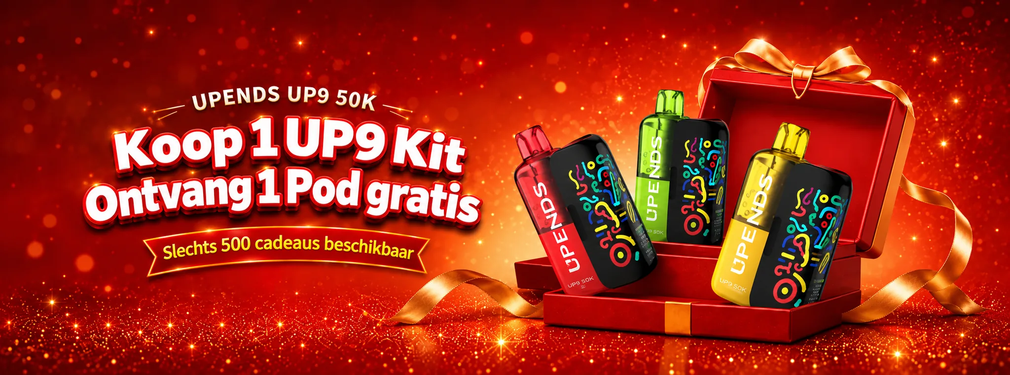 Promocja UPENDS UP9 50K: kup 1 zestaw UP9 i odbierz 1 pod gratis. Dostępnych jest tylko 500 prezentów.